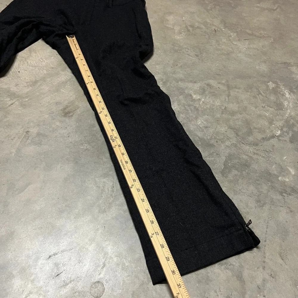 Prada Men Charcoal Grey Wool Ankle Zip Trousers Made in Italy Size 50 IT 34 US